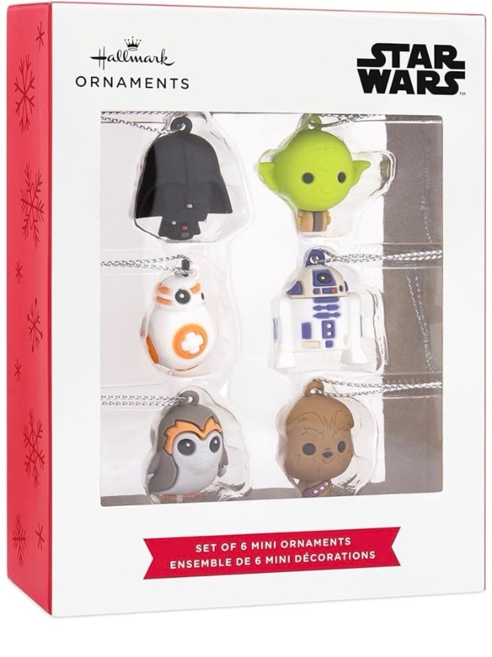 ⛔️ SOLD ⛔️ Hallmark Star Wars Set of 6 Mini Ornaments - Multicolor